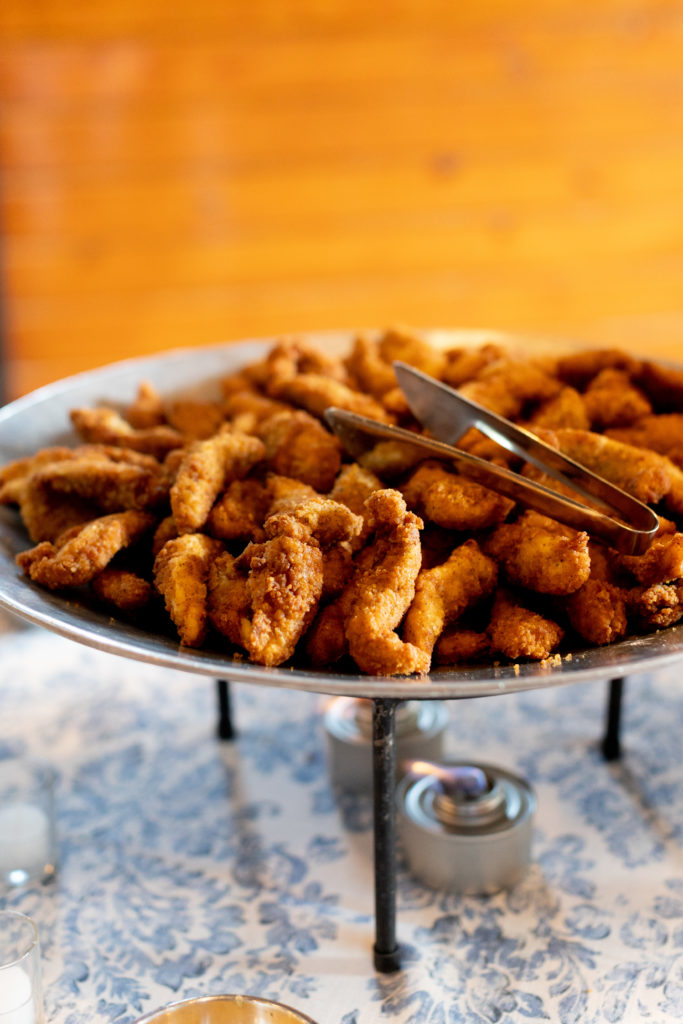 Chicken tenders from Olivia's catering vendor